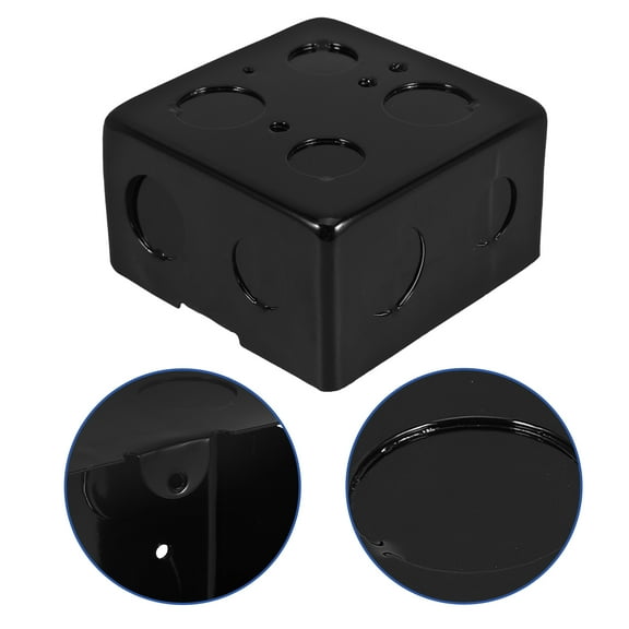 LIFKOME Waterproof Floor Receptacle Floor Outlet Electrical Box Outlet Box Black Electric Box for Living Room for Home Decor Installation