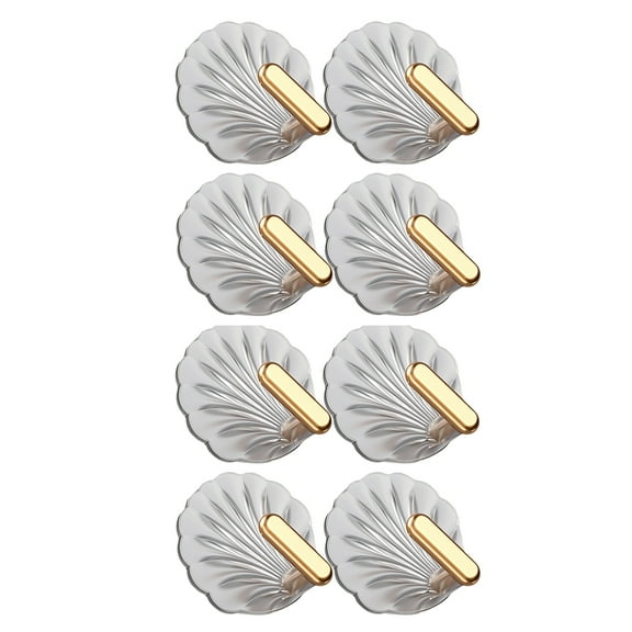 Supvox Adhesive Hooks for Kitchen Minimalist Decorative Hooks Ps 8Pcs
