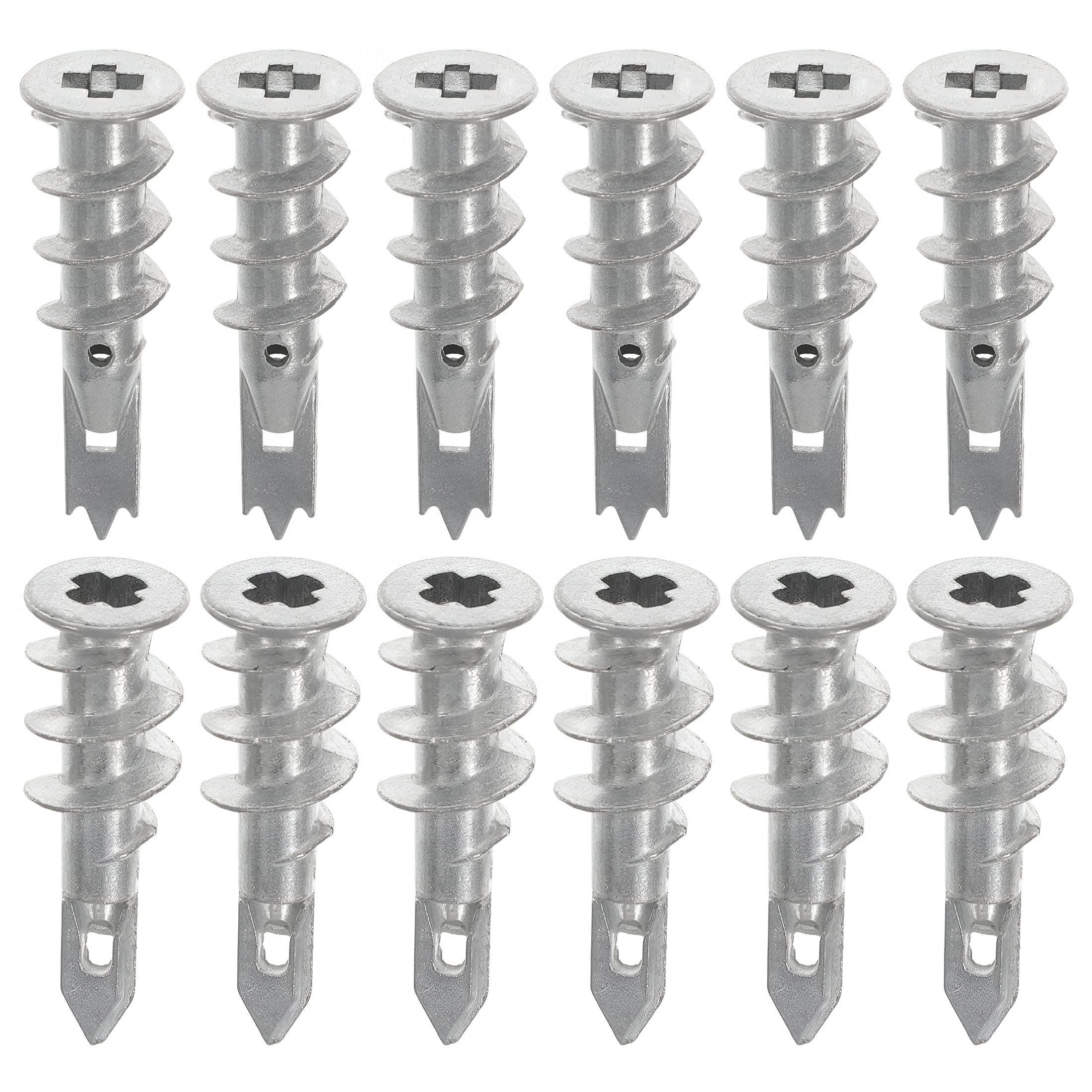ZHZFKQ 2026 New 100Pcs Drywall Anchor Heavy Duty Drywall Anchor Expansion Bolt for Gypsum Wall for Shelves, Cabinets, Mirrors, Hooks, Picture Frames