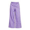 thumbnail image 7 of Women's Plaid Wide Leg Pants With Pockets For Casual And Daily Wear, 7 of 7
