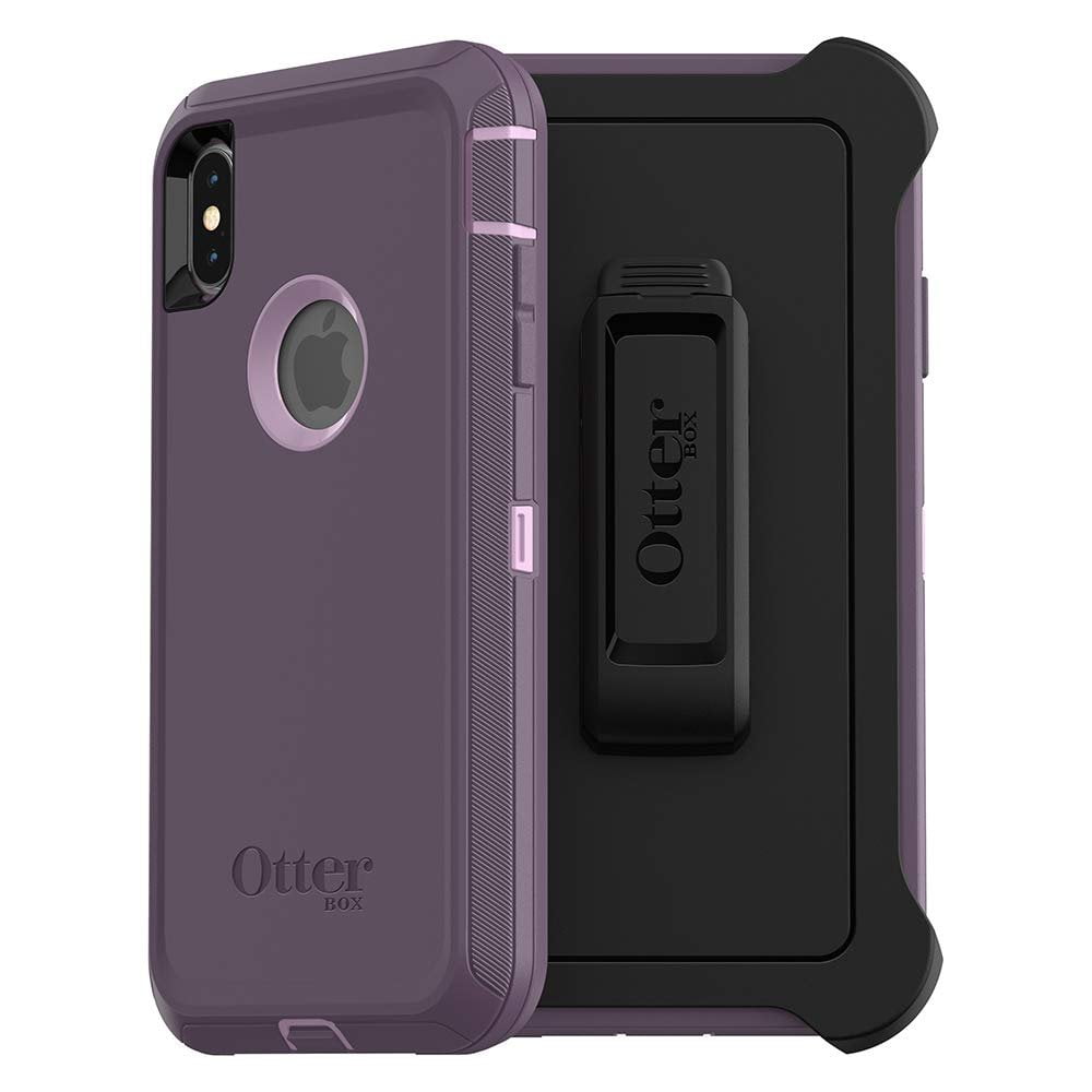 OtterBox DEFENDER SERIES SCREENLESS EDITION Case for iPhone Xs Max - Frustration Free Packaging - PURPLE NEBULA WINSOME ORCHID/NIGHT PURPLE