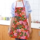 thumbnail image 3 of Delantal sin mangas de plástico Yuarrent con estampado de flores del noreste YH01, 3 of 6
