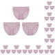 thumbnail image 3 of Minnieouse Bragas de 3 piezas para mujer, ropa interior, lencería Sexy, calzoncillos cómodos, pantalones cortos transpirables para mujer, gris, gris rosa SG 10Conjunto, 3 of 6
