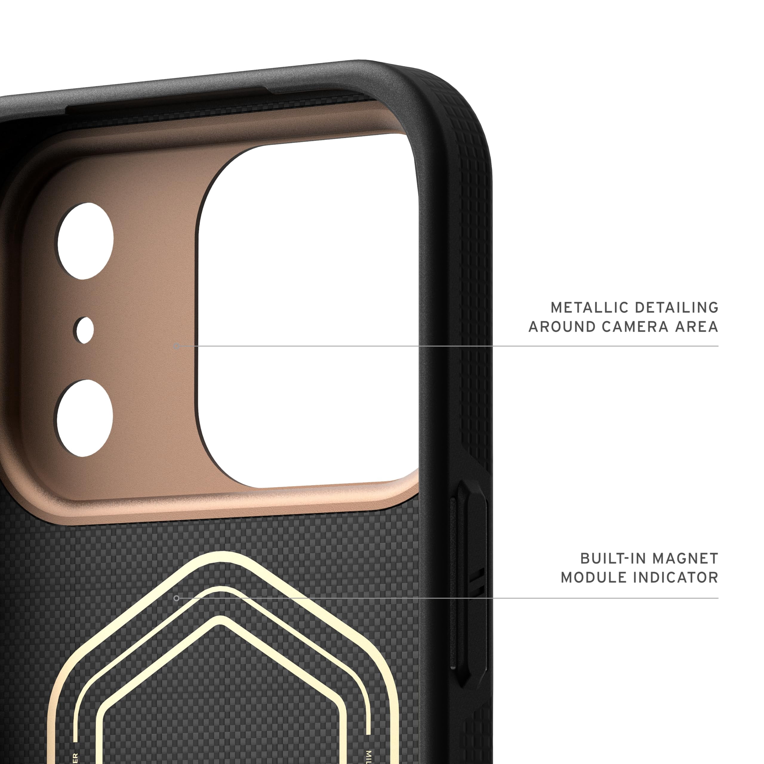 UAG iPhone 17 Pro Case Fibr Armr - Compatible with MagSafe Kevlar Fiber Military Grade Protective Cover, Kevlar Graphite/Bronze