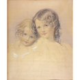 thumbnail image 3 of Lawrence, Thomas 12x14 Black Modern Framed Museum Art Print Titled - The Lovely Sisters, 3 of 5