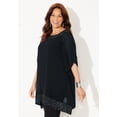 thumbnail image 3 of Catherines Women's Plus Size Embellished Poncho, 3 of 6