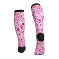thumbnail image 2 of Bixox Breast Cancer Awareness2 Print Compression Socks,Compression Socks Women & Men Circulation for Medical,Running,Athletic, 2 of 7