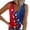 Multicolor #03, variant on Women's Independence Day Tank Tops Vintage Flag Floral Print Sleeveless Casual V Neck Ribbed Tshirts