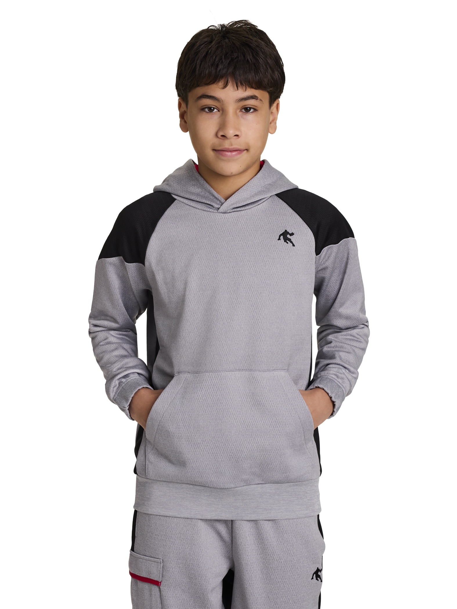 AND1 Boy's Athletic Back Court Pullover Fleece Hoodie, Sizes 4-18