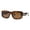 Tortoise (Brown), variant on Designer Fashion Sunglasses Unisex Rectangular Frame Bee Emblem UV400 Black