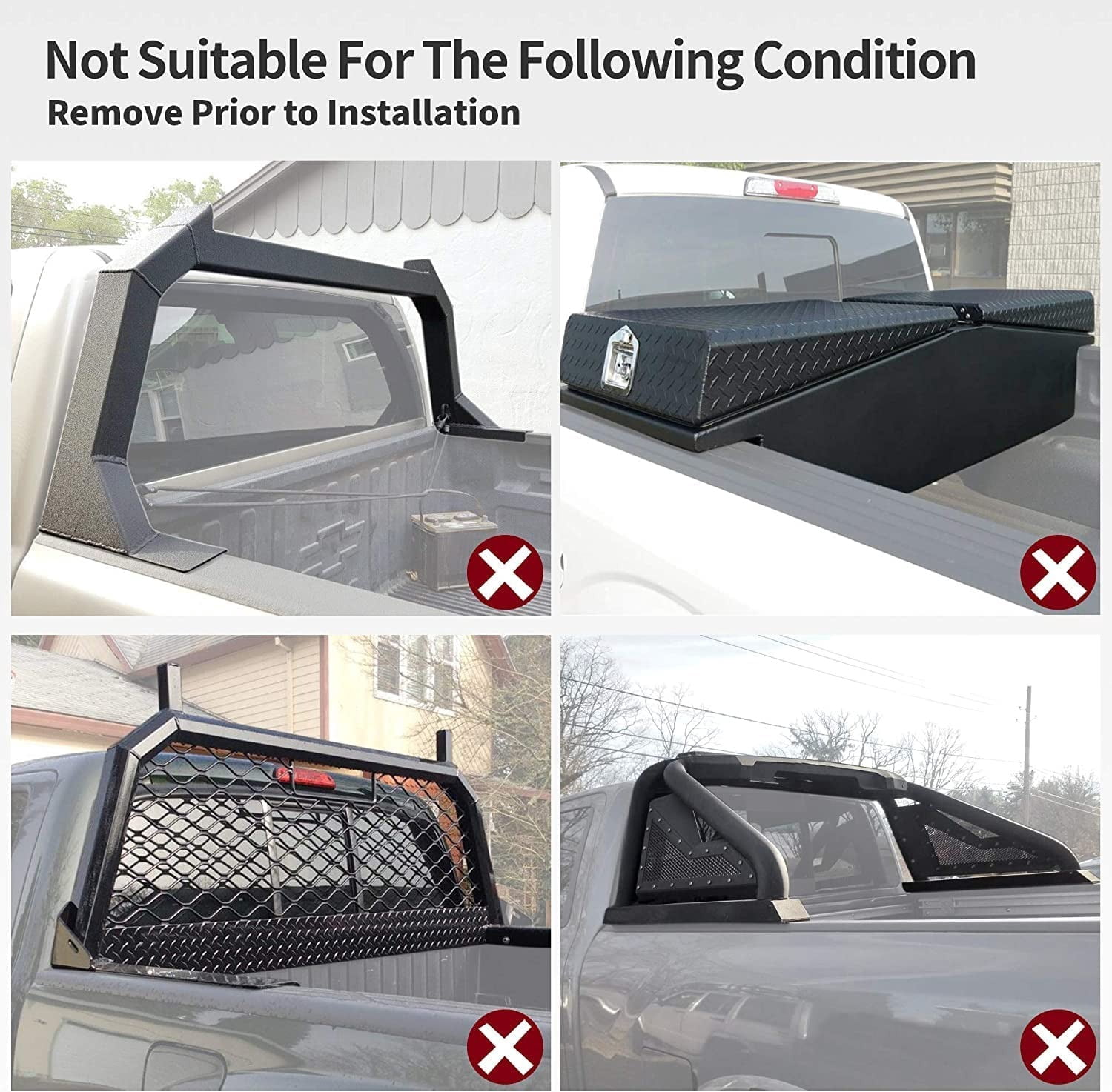 RVNI 4.5Ft Bed Soft Tri-fold Truck Bed Tonneau Cover Compatible with 2022 2023 Ford Maverick