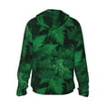 thumbnail image 3 of Balery Green Leave Fern Men's Women's UPF 50+ Sun Protection Lightweight Hoodie Performance Long Sleeve Shirt for Fishing Running-Medium, 3 of 9