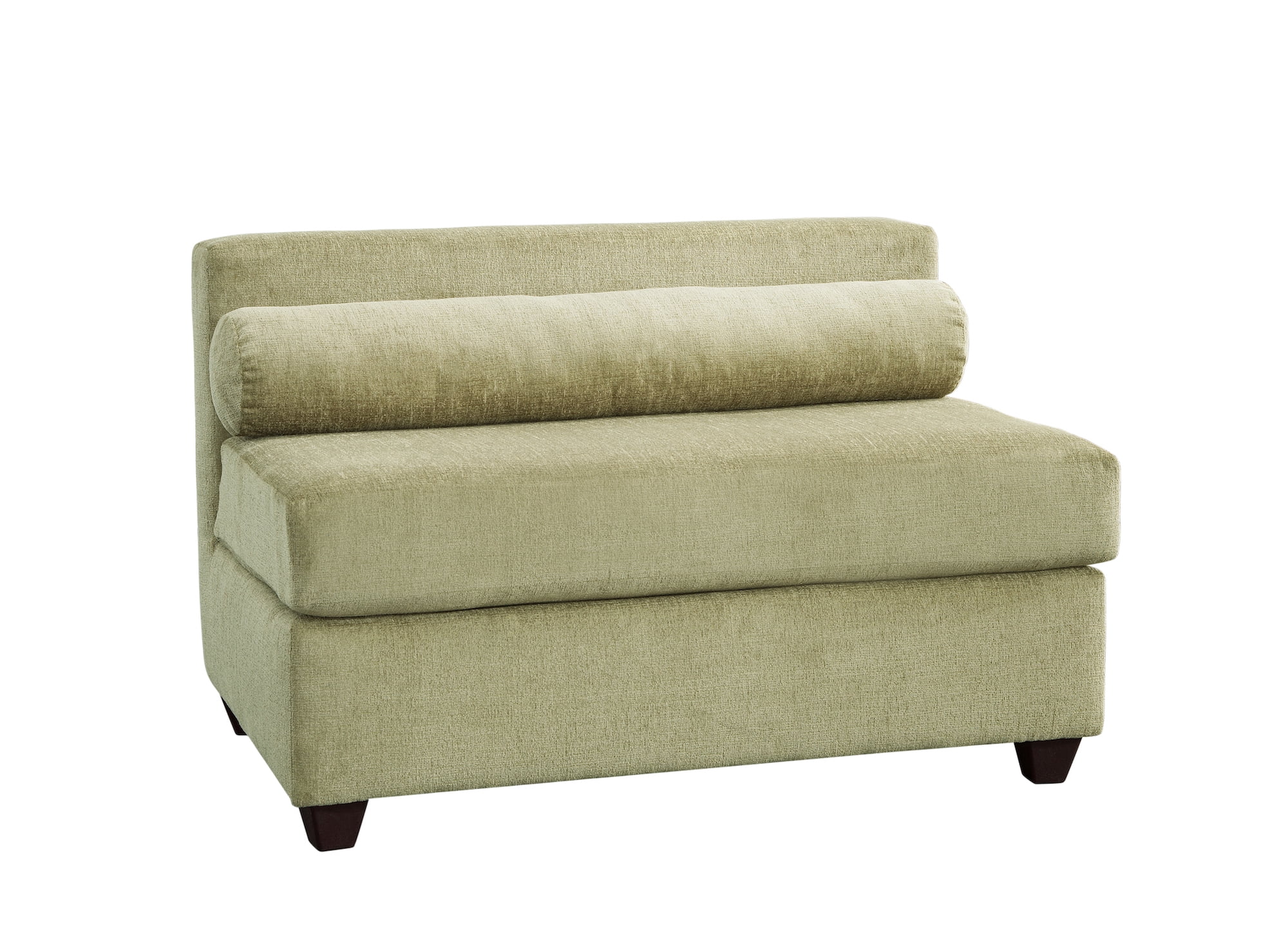 American Furniture Classics Model 8-10-A238V5-K Urban Square Arm Green Two Piece Sectional Sofa with Seven Throw Pillows