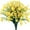 Yellow, variant on Sinhoon 8 Bundles Artificial Daisy Mums Flowers Outdoor Fake Fall Flowers for Decoration No Fade Faux Plastic Flower Garden Porch Window Box Décor, Yellow