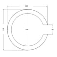 thumbnail image 3 of Finest 40 41 Pulgadas Guitarra Acústica Sound Hole Etiqueta de Color Negro con Patrón de Cromo Sunnimix Guitar Sound Hole Decal, 3 of 5