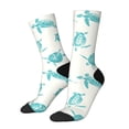 thumbnail image 1 of Fotbe Turtle Calcetas Largas con Estampado para Hombre y Mujer – Calcetas de Compresión Transpirables y Elásticas, Viajar y Uso Diario Talla 5-11, 1 of 6