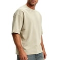 thumbnail image 5 of JOANKDMI Oversized T-Shirts for Men Short Sleeve Crew Neck Drop Shoulder Casual Tees Blank Heavyweight Cotton Tops Loose Fit Basic Shirts for Lounge Streetwear Summer, 5 of 5