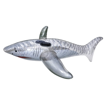 Intex Great White Shark Inflatable Pool Rider, Big Ride-On Float Toy ...