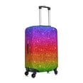 thumbnail image 3 of Xecao Rainbow Glitter print Elastic Luggage Cover, with double-sided print , is perfect for travel, business, and daily use, 3 of 9