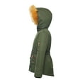 thumbnail image 4 of Rokka&Rolla Girls' Winter Coat with Faux Fur Hood Parka Jacket, Sizes 4-16, 4 of 8