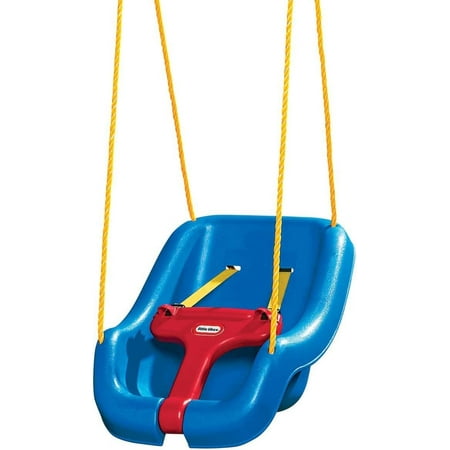 Little Tikes 2-in-1 Snug and Secure Swing, High Back Swing, Blue