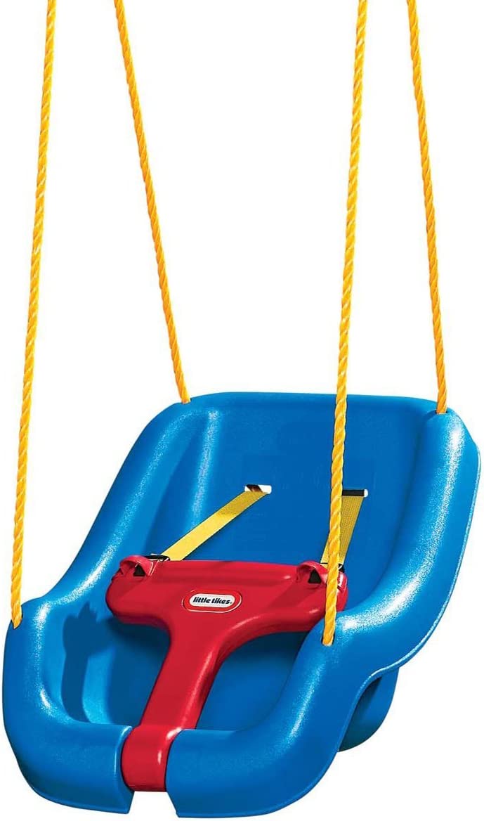 Little Tikes 2-in-1 Snug and Secure Swing, High Back, Blue photo 2