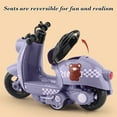 thumbnail image 3 of Gifts for Kids! Fwttom Toy Cars, Pull Back Motorcycle Toy for Boys Rechargeable Friction Powered Rides on Car with Moving Parts Non Slip Wheels and Flip Up Seat, 3 of 6