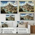 thumbnail image 4 of Designart "Beige Blue Mexico Art The Great" Mexican Wall Art Print, 4 of 5
