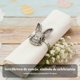 thumbnail image 3 of Fonowx Servilletero de Pascua Metálico Anillo de Servilleta de Conejo Acabado Dorado para Restaurantes, Anfitriones, Banquetes, Eventos Festivos, Fiestas, 3 of 6