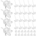 thumbnail image 3 of Miangastore 50 Sets Transparent Resin Ear Piercing Studs Flower Ear Studs Earring Backing Stoppers, 3 of 8