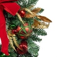 thumbnail image 5 of Kurt S. Adler 24 in. Unlit Gold, Red & Green Ribbon Wreath, 5 of 5