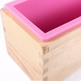 thumbnail image 4 of Rectangle   Silicone Liner  Mould Wooden Box DIY Making Tool Bake Cake Bread, 4 of 8