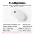 thumbnail image 3 of Electric Scalp Massager Scalp Massage Machine Head Massager Scraper Head Scratcher Mini Hair Massage Vibrator Scalp Scrub Brush, White, 3 of 9