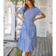 thumbnail image 3 of Vestido con cuello en V profundo para mujer,Vestido de verano con escote en V profundo para mujer Vestido de manga corta de verano para mujer Vestido casual de verano para mujer Achieve More, 3 of 6