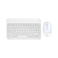 thumbnail image 1 of 1 Set Wireless Keyboard Quick Response Long Standby Time Slim Tablet Noiseless BT Mini Mouse for Notebook - White 12, 1 of 5