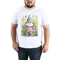 thumbnail image 4 of Mens Oversize T Shirts Easter (43)Casual Short Sleeve Basic Tees Crew Neck T-Shirt Funny Graphic Tees Black or White XS-5XL, 4 of 5