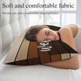 thumbnail image 4 of Brown Wooden Grain Standard Size Pillow Cover,Pillowcase Protectors with Zipper,Breathable Decorative Throw Pillow Case Cover,Ombre Farmhouse Country Wood Plank Pillow Shams for Couch Sofa 20x26Inch, 4 of 9