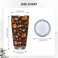 thumbnail image 4 of Goofa Autumn Hedgehog and Fox Cute for 20 oz Skinny Tumbler Stainless Steel Coffee Mug Slim Vacuum Insulated Travel Cup Car Cup-Without Straw, 4 of 8