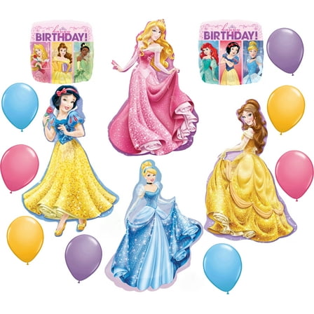 the ULTIMATE 14pc Disney Princess BIRTHDAY PARTY Balloons Decorations Supplies