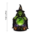 thumbnail image 2 of Clearance Halloween Crystal Ball Decoration, Resin Horror Ball with Ghost Skull Patterns, Spooky Tabletop Decor for Porch Yard Window Party Haunted House, 2 of 5