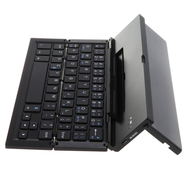 Teclado Bluetooth Plegable Sunnimix Inalámbrico Triple de Aluminio Negro