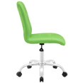 thumbnail image 2 of Hawthorne Collection Prim Faux Leather Mid Back Swivel Office Chair in Bright Green, 2 of 4