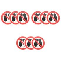 Masteelf 9 pcs No Stepping On Adhesive Safety Warning Signs Stickers