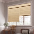 thumbnail image 7 of LUCKUP Cordless Bamboo Roman Blinds Shades for Indoor Windows-Blackout Room Darkening Roman Blinds with 6" Valance Cover Enhanced Privacy, 20" W x 64" H, 7 of 7