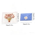 thumbnail image 7 of LWVITH 3D Bouquet Greeting Card, Mother's Day Pop Up Card with Floral Design, Handmade Paper Card with Envelope Sticker, Express Love Gift for Mom Mum, Birthday Anniversary Sentimental Present, 7 of 7