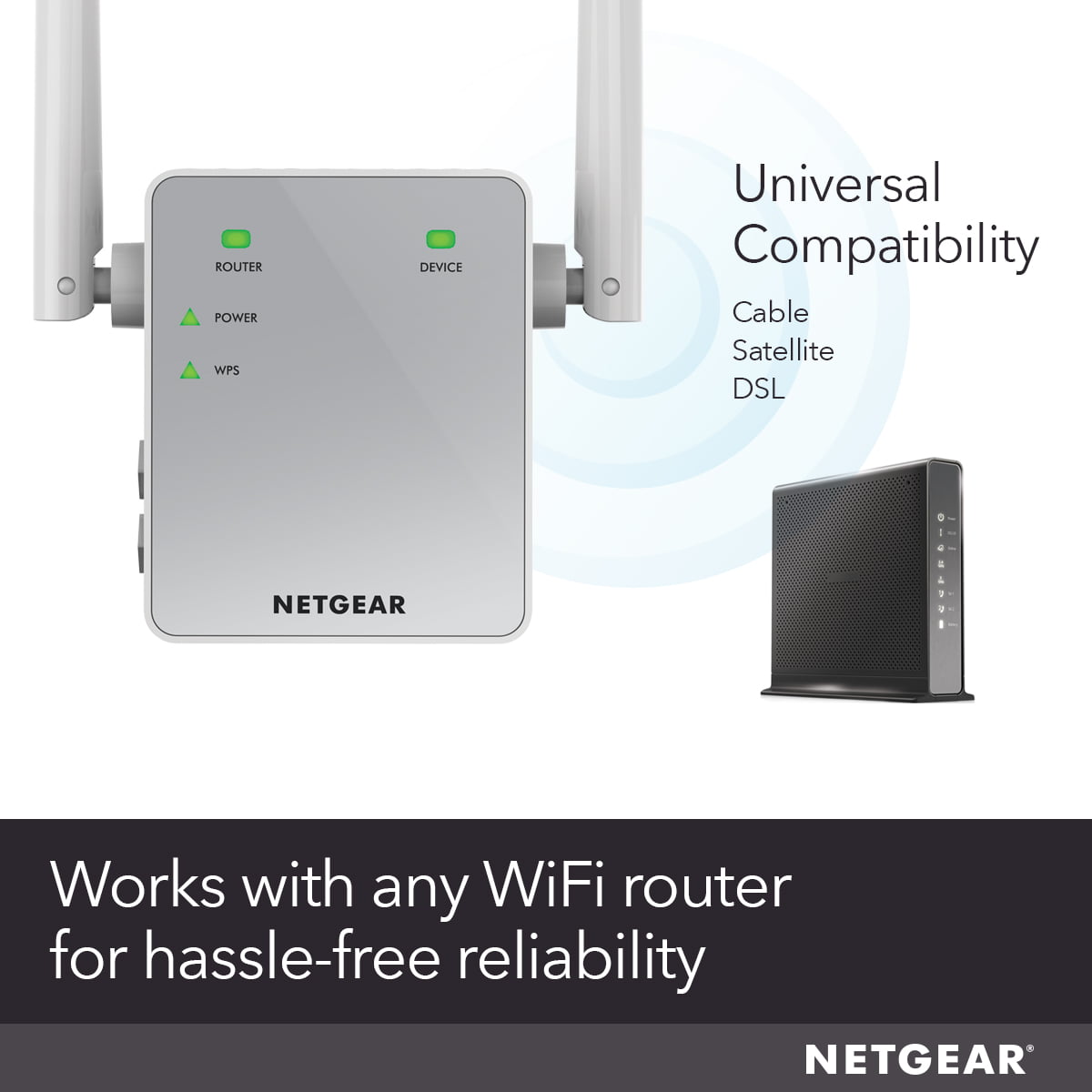 rolige betale sig Gå glip af NETGEAR - AC750 WiFi Range Extender and Signal Booster, Wall-plug, 750Mbps  (EX3700) - Walmart.com