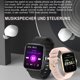 thumbnail image 3 of Realice llamadas con altavoz, pantalla táctil de 1,7 pulgadas, almacenamiento de música, monitor de frecuencia cardíaca, podómetro, reloj deportivo JFHHH pequeña, 3 of 4