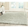 thumbnail image 4 of SAFAVIEH New York Kalya Solid Shag Area Rug, Blue/Blue, 4' x 4' Round, 4 of 5