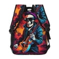thumbnail image 4 of Fotbe Rock Skull Singer Mochila Casual con Estampado para Escuela, Viajes y Actividades al Aire Libre - Duradera, Ligera y Cómoda, 4 of 5