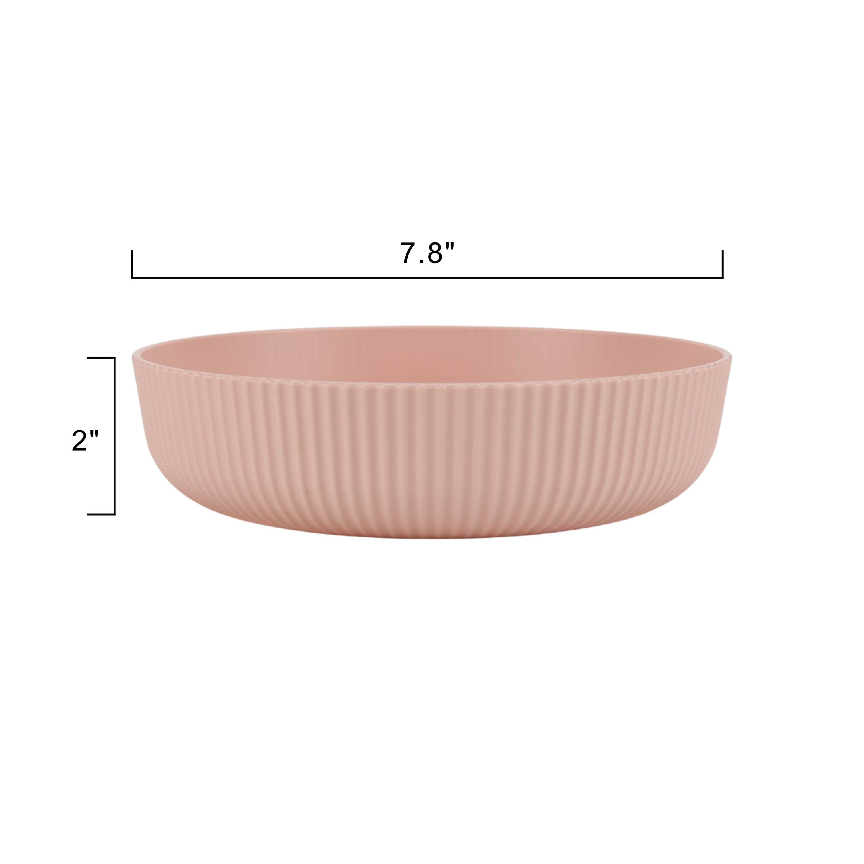 Mainstays - Blush Pink Eco-Friendly Recycled Plastic Dinner Bowl, 43-Ounce